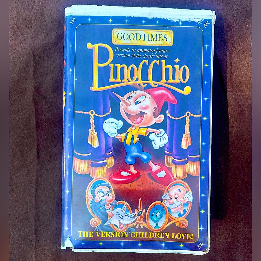 COPY - Pinocchio rare VHS 1993 Goodtimes Home Video Classics